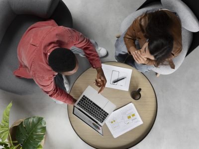 top-view-people-working-with-laptop